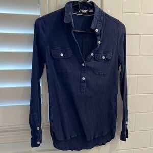 Lightweight navy blue popover from Boden